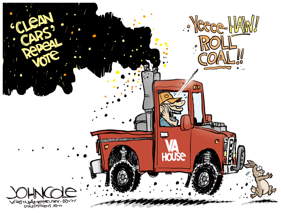 VIRGINIA State House rolls coal on electric cars