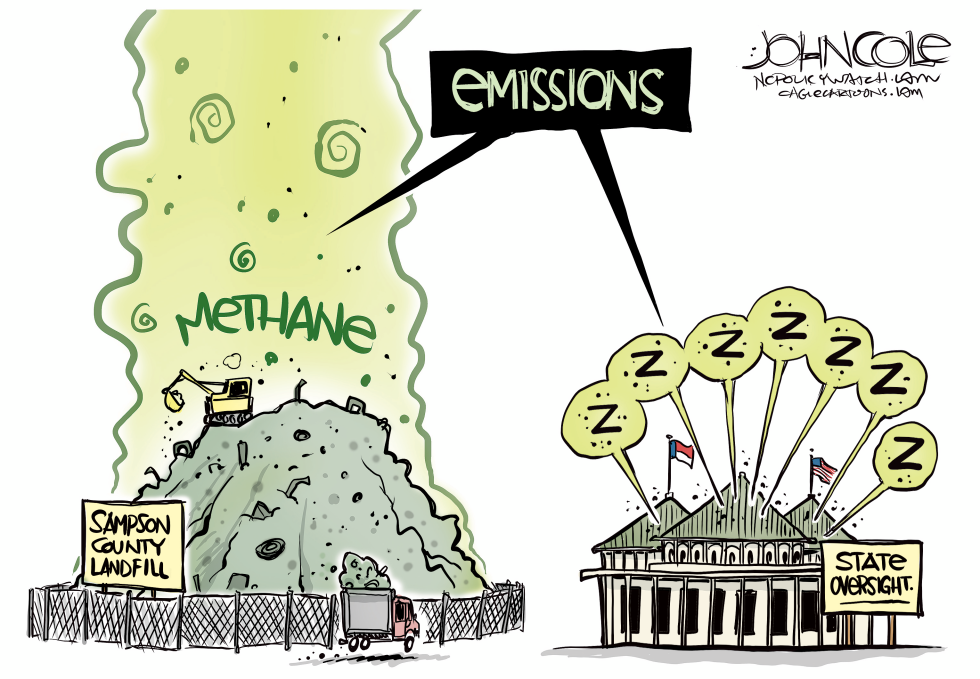 NORTH CAROLINA, Sampson County landfill methane