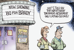 TOM BRADY by Joe Heller