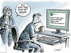 CHATGPT IS TALKING TO US by Patrick Chappatte