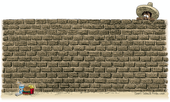BORDER WALL  by Daryl Cagle
