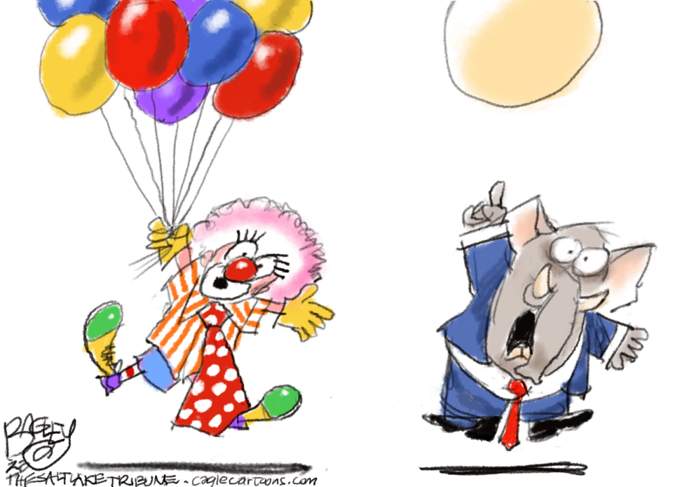 Clown and Balloons