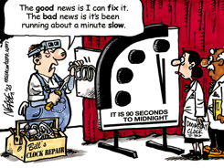 DOOMSDAY CLOCK by Steve Nease