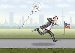 BALLOON FOR BIDEN by Marian Kamensky