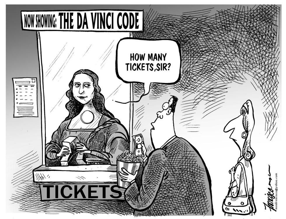  THE DA VINCI CODE TICKET BOOTH by Manny Francisco