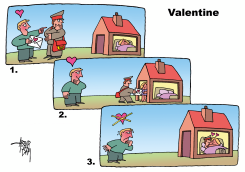 VALENTINE AND POSTMAN by Arend van Dam
