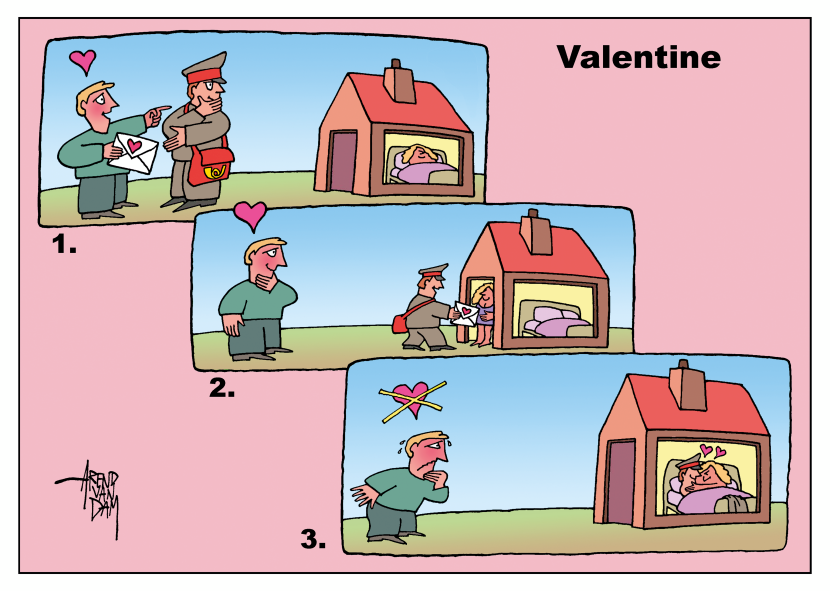 Valentine and postman