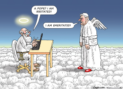 POPE DEATH by Marian Kamensky