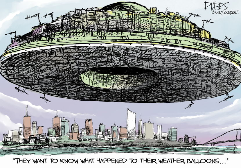 Aliens Demand Answers on Missing Weather Balloons in Spy Satire