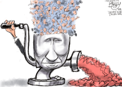 MEAT GRINDER  by Pat Bagley