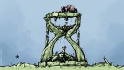 HOPE .. TIME .. RUBBLE by Emad Hajjaj