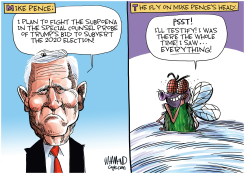MIKE PENCE SUBPOENA by Dave Whamond