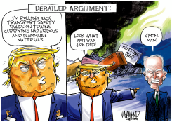 DERAILED ARGUMENT by Dave Whamond