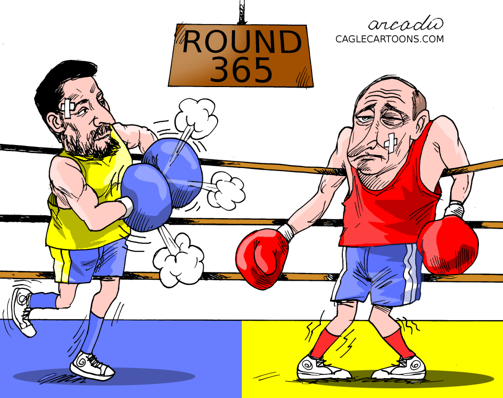 One year later in Ukraine.