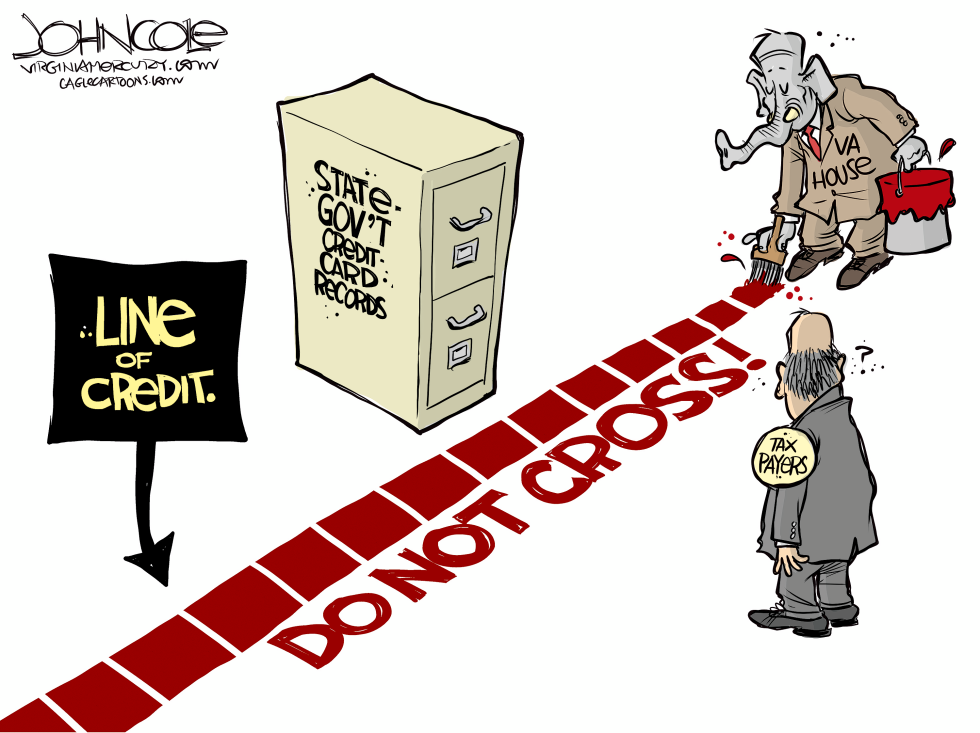 VIRGINIA State credit-card secrecy