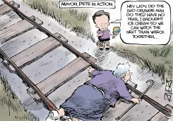MAYOR PETE TO THE RESCUE by Rivers