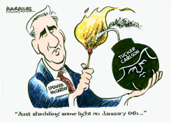 KEVIN MCCARTHY AND TUCKER CARLSON by Jimmy Margulies