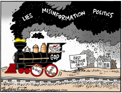 EAST PALESTINE DERAILMENT by Bob Englehart