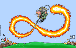 NETANYAHU FIRES by Emad Hajjaj