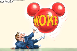 DESANTIS POKES WOKE DISNEY  by Ed Wexler