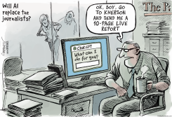 WILL AI REPLACE THE JOURNALISTS by Patrick Chappatte