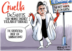 CRUELLA DESANTIS by Dave Whamond