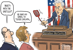 KEVIN MCCARTHY AND TUCKER CARLSON by Jeff Koterba