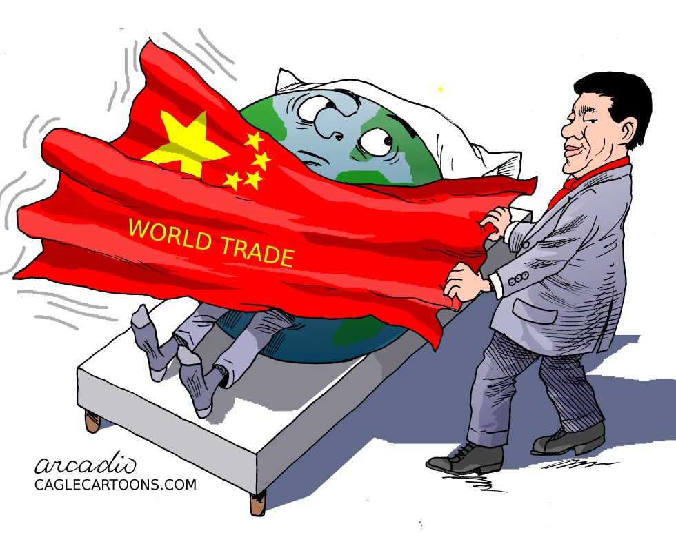 China tries to dominate the world.