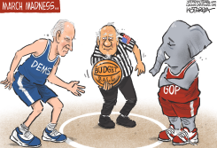 MARCH MADNESS, BIDEN AND THE BUDGET by Jeff Koterba