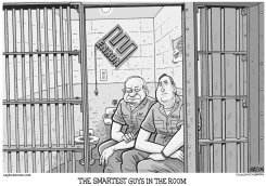 THE SMARTEST GUYS IN THE ROOM-GRAYSCALE by R.J. Matson