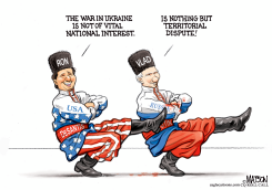 RON AND VLAD DANCE IN LOCKSTEP ON UKRAINE by R.J. Matson