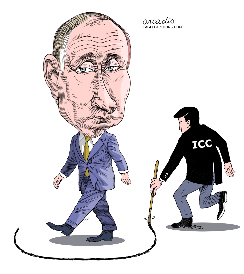 Arrest warrant against Putin.