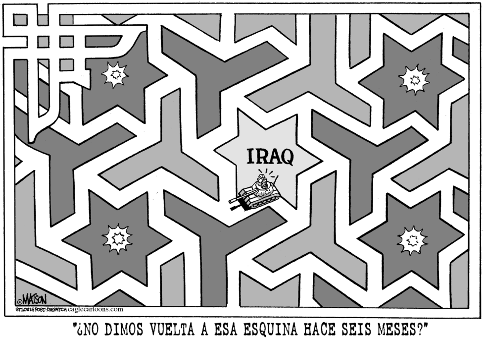 Dando vuelta en las esquinas de Iraq