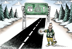 AARON RODGERS by Joe Heller