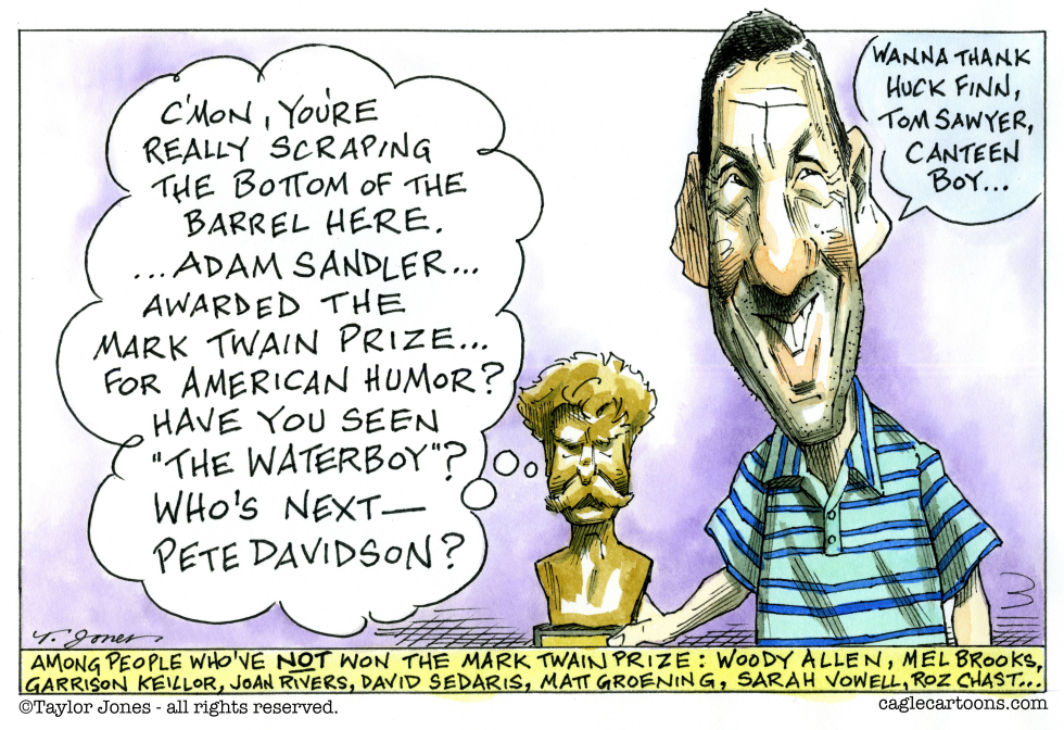 Adam Sandler wins the Mark Twain Prize