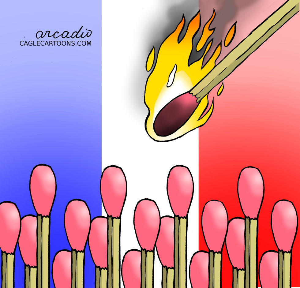 France about to light up.