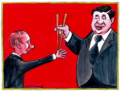PUTIN MEETS XI by Christo Komarnitski