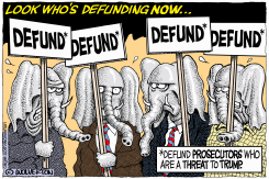 LOOK WHOS DEFUNDING NOW by Monte Wolverton