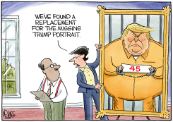 TRUMP'S NEW PORTRAIT by Christopher Weyant