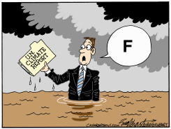 UNITED NATIONS CLIMATE REPORT by Bob Englehart