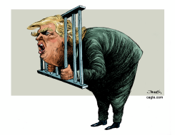 TRUMP BEHIND BARS by Dario Castillejos