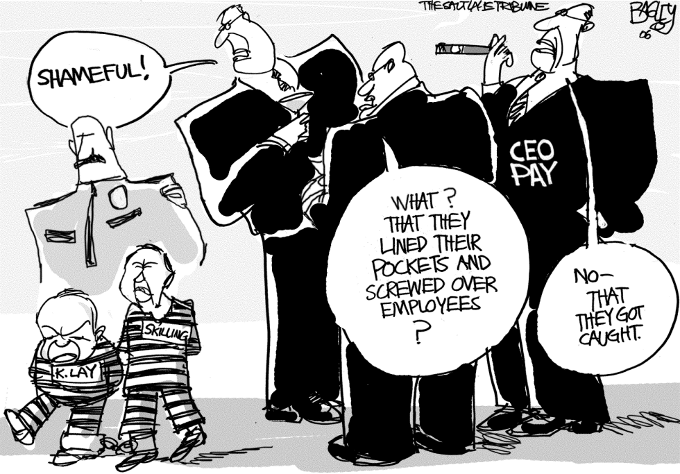  ENRON CROOKS by Pat Bagley