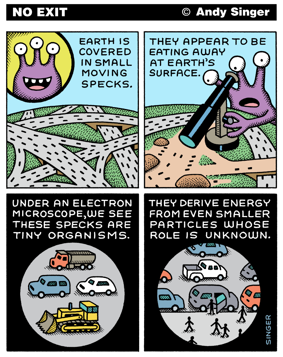 Aliens Look At Cars