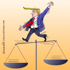 TRUMP IN TROUBLE WITH JUSTICE by Arcadio Esquivel