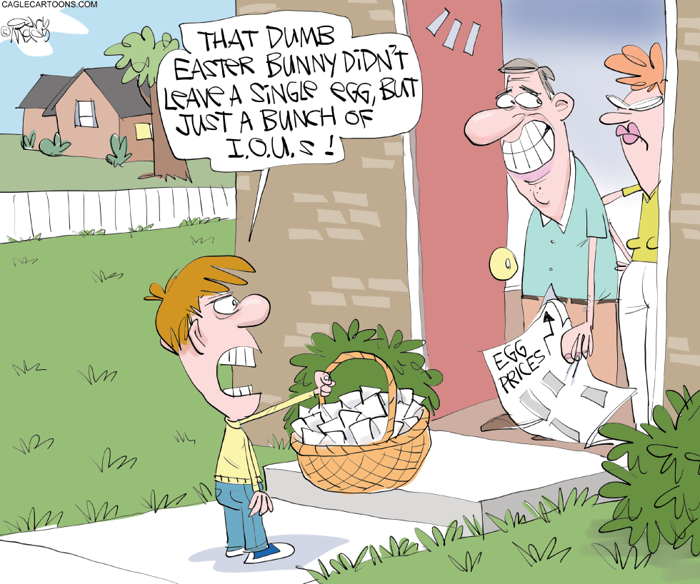 Easter Basket Filled With IOUs Amid Soaring Egg Prices