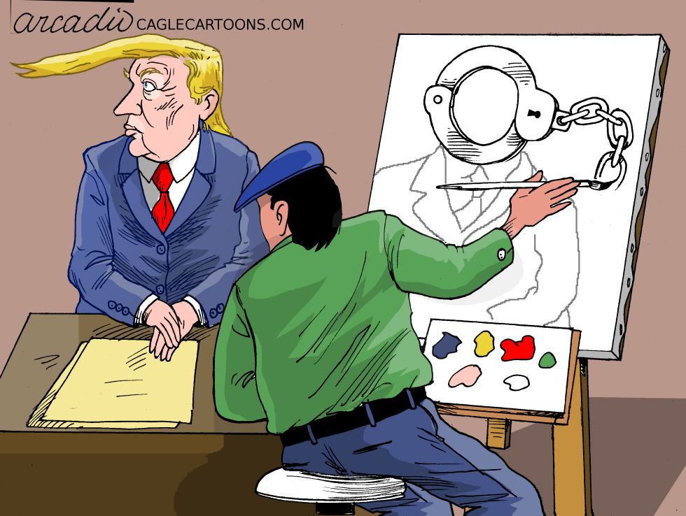 A Futuristic portrait of Trump.