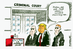 RUSSIA ARRESTS U.S. JOURNALIST by Jimmy Margulies