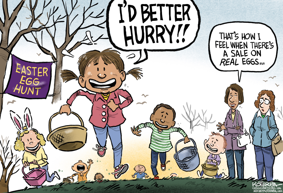 Easter Egg Hunt Draws Families Amid High Grocery Egg Prices