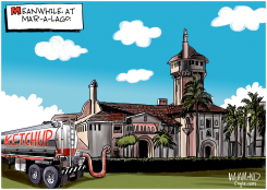 MEANWHILE AT MAR-A-LAGO by Dave Whamond