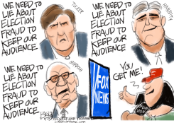 FOX LIES by Pat Bagley